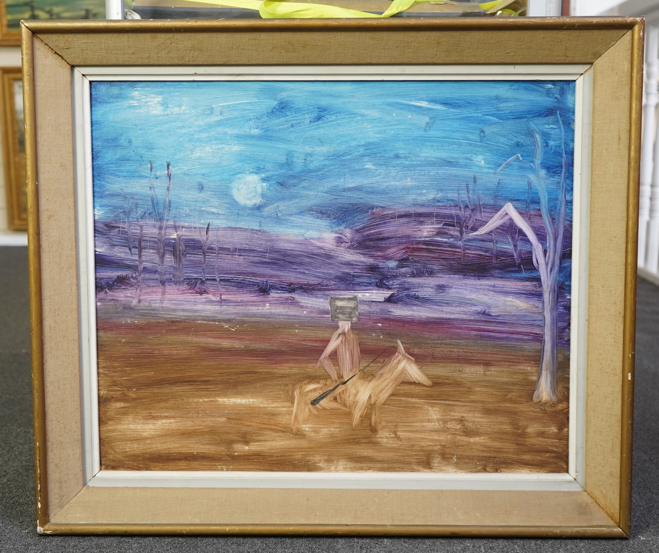 Manner of Sidney Nolan OM AC CBE RA, Australian 1917-1992, 'Ned Kelly'